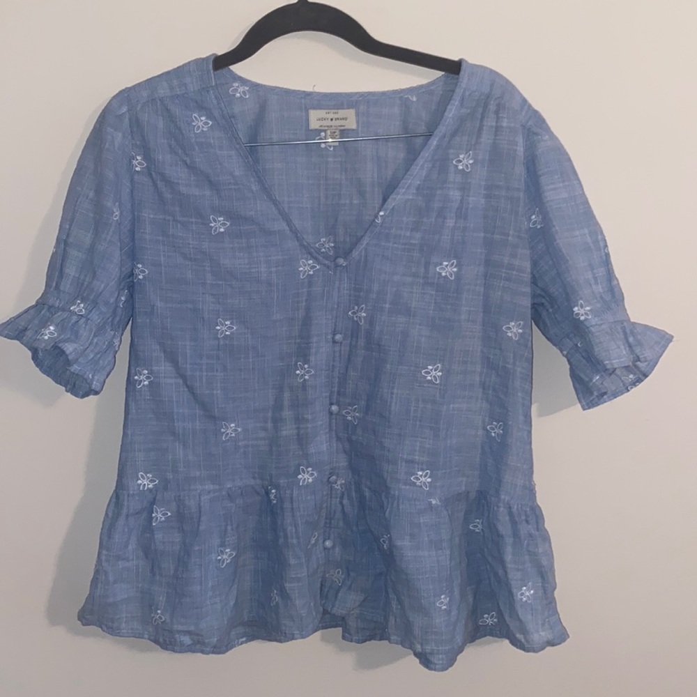 Lucky Brand NWT peplum blouse
